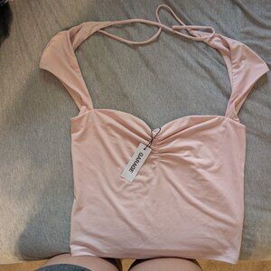 Garage Talina The Back Top – Chalk Pink –